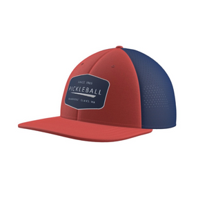 Classic Pickleball - "Since 1965" - UPF 50+ Perforated Performance Hat - Red & Navy