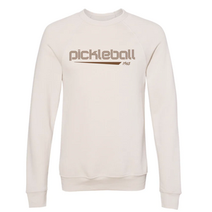 Classic Pickleball - "Pickleball in '65" - Unisex Raglan Crewneck Sweatshirt - Dust