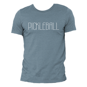 "Pickleball"  Tee - Heather Slate