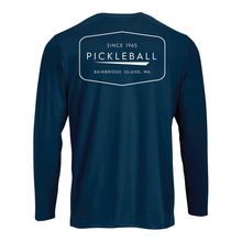 Load image into Gallery viewer, Classic Pickleball - &quot;Since 1965&quot; UPF 50+ Long Sleeve Crew Performance Tee - Navy