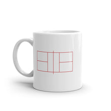 Load image into Gallery viewer, Classic Pickleball - &quot;Court&quot; Coffee Cup - Deep Red