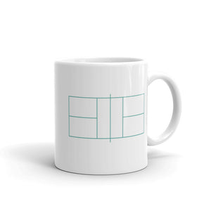 Classic Pickleball - "Court" Coffee Cup - Teal
